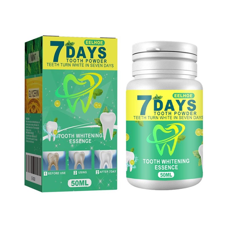 EELHOE Teeth Whitening Powder: Cleans teeth, provides oral care, eliminates bad breath, removes stains, and freshens breath.